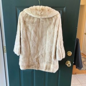 Real mink fur vintage jacket